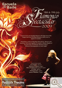 Flamenco Spectacular Leaflet and Poster 2009